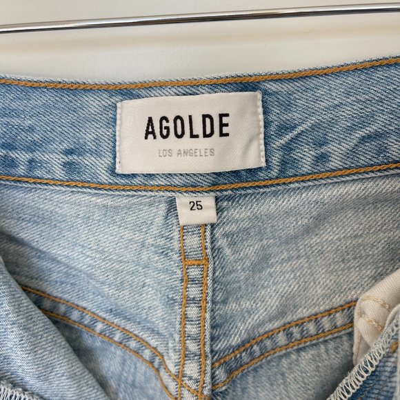 Agolde Riley High Rise Straight Crop - Picture 4 of 6